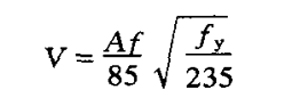 Calculation formula of steel structure